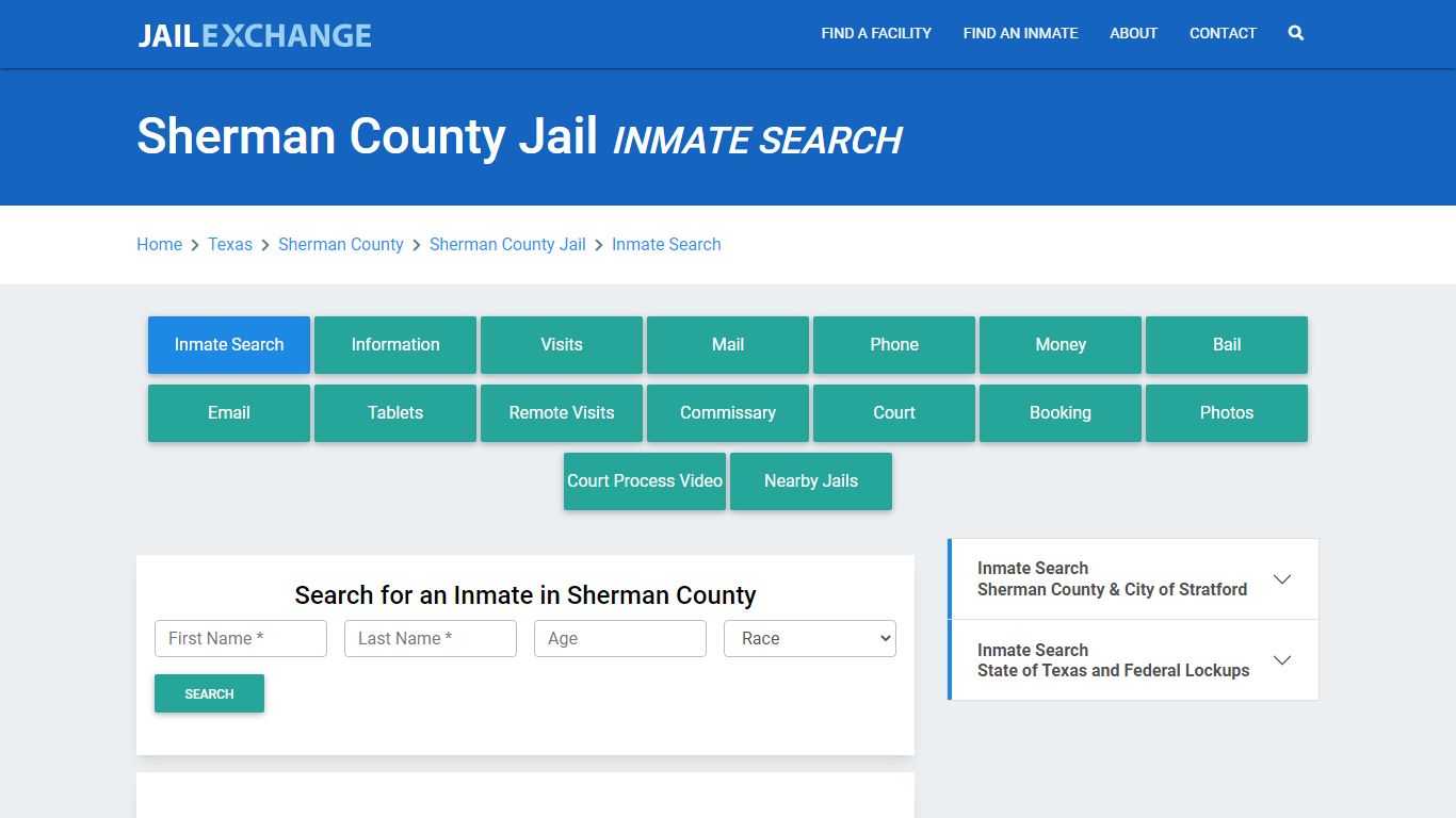 Sherman County Jail, TX Inmate Search: Roster & Mugshots